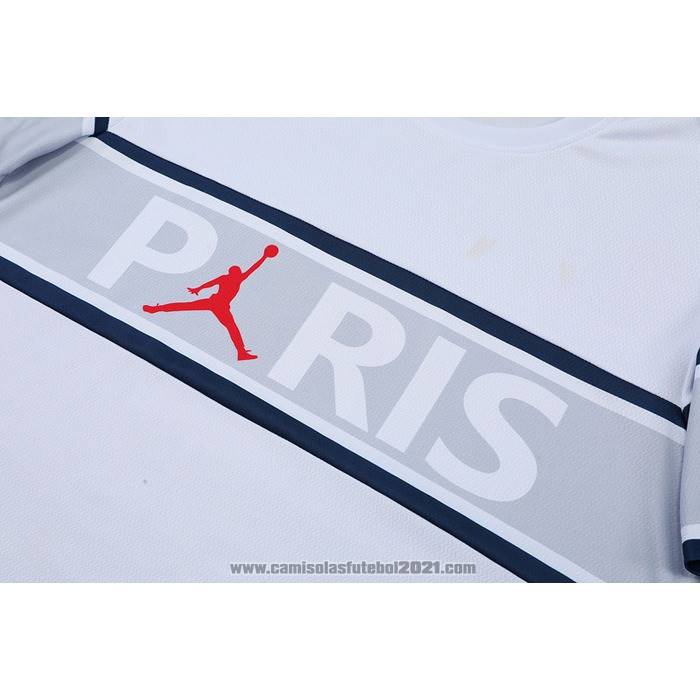 Fato de Treino Paris Saint-Germain Manga Curta 2022-2023 Branco - Calcas Curta